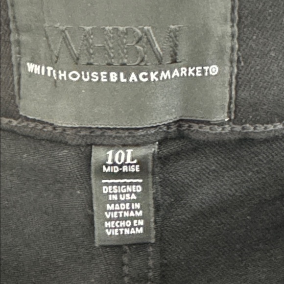 WHBM Mid-rise Slim Bootcut jeans, black, size 10L - Picture 9 of 14